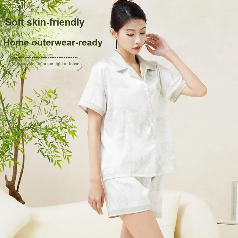 Aidai Pajama Set Women's Gradient Green-2