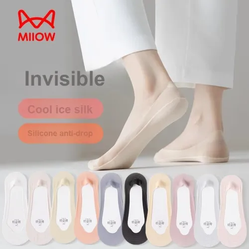 MIIOW No Show Socks Women's Shopping Bag 5 Pack