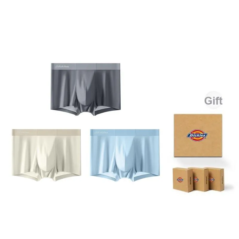 Dickies Underpants Men's Seamless Sports Breathable Cooling Boxer Box Combo Set-30