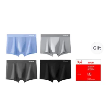 MIIOW Underpants Men's Shopping Bag 4 Pack Mixed Color