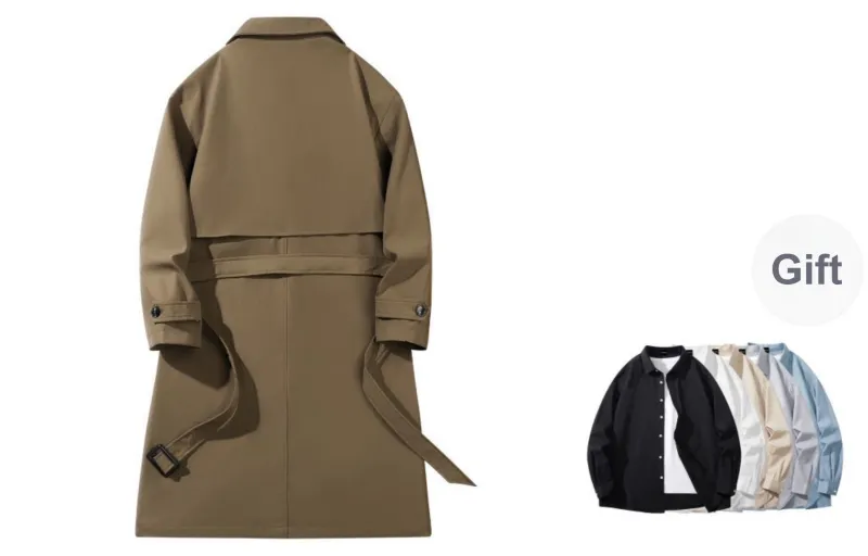 LA'T.WEEKEND Trench Coat Fall Unisex-16