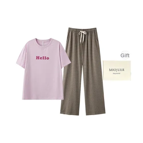 MIOJUER Пижамный комплект женский Таро-розовый