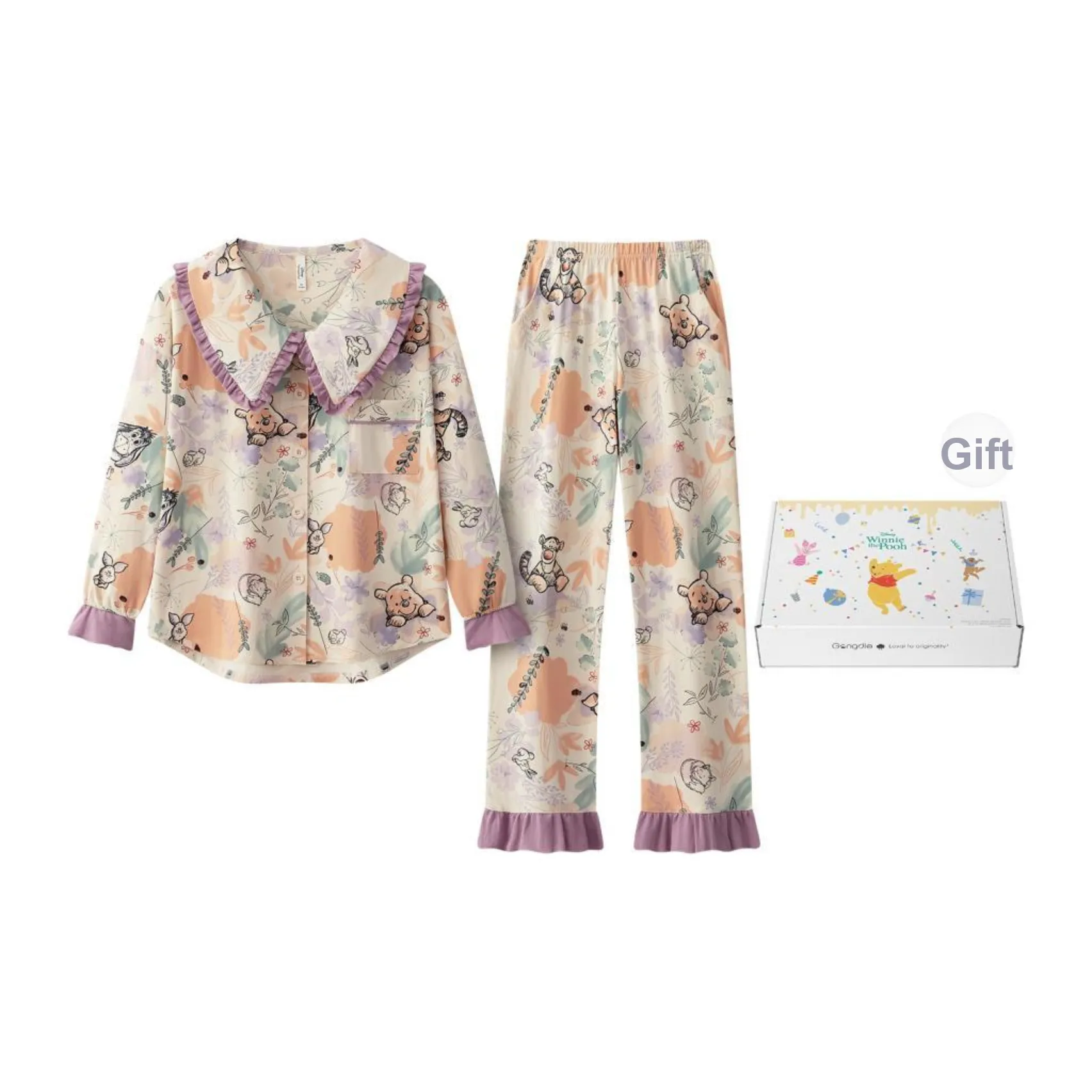 Gongdie x Disney Pajama Set Women's Gift Box Set