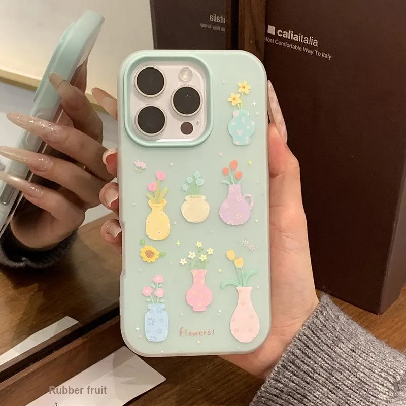 Rubber fruit Phone Cases-8
