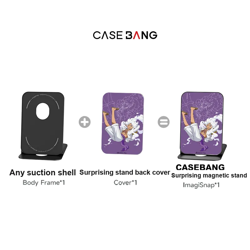 CASEBANG One Piece Collaboration Detachable Magnetic Card Holder Compatible With All Collection Phone Stand Magnetic-7