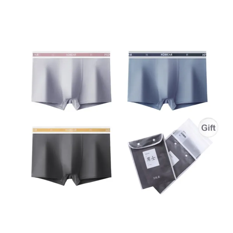 Red Bean Underpants Men's Shopping Bag 3 Pack-0