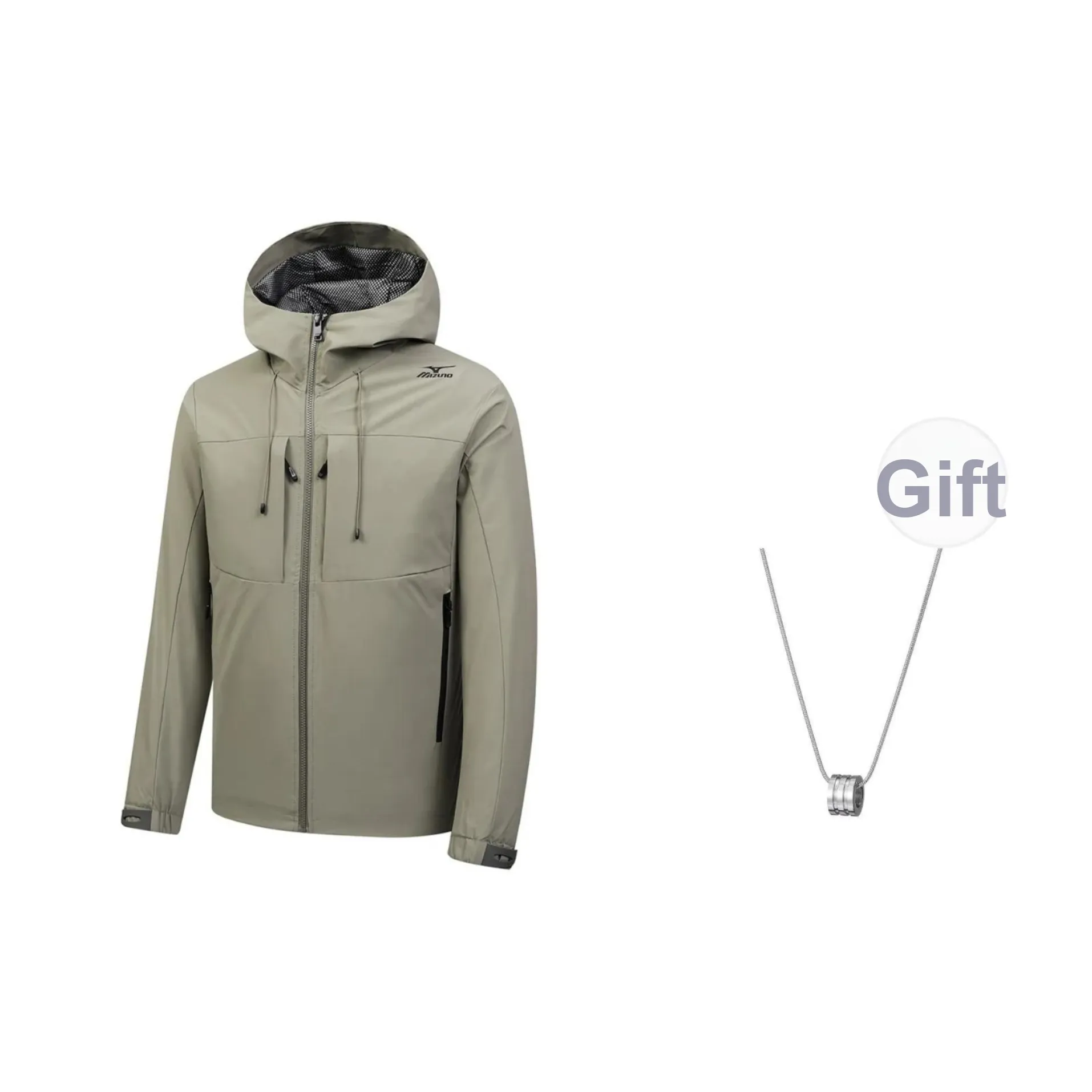 Mizuno Ветрозащитная ветровка унисекс CAMEL с ожерельем