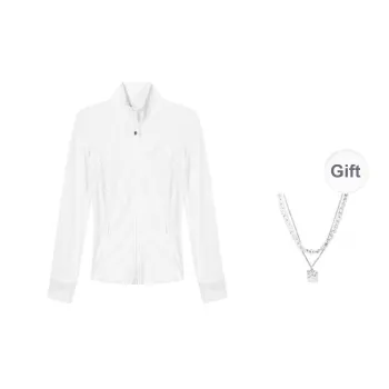 Lululemon Define Jacket Women's White, Comes With Necklace