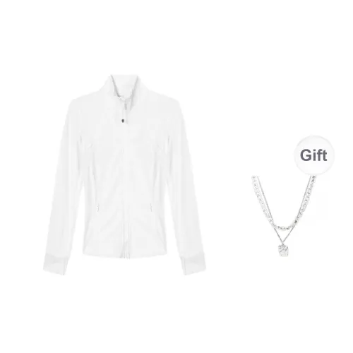 Lululemon Define Jacket Women's White, Comes With Necklace