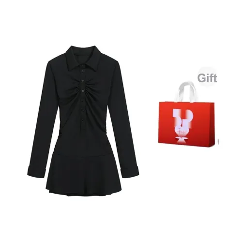 MTHE Длинное платье с длинными рукавами женское