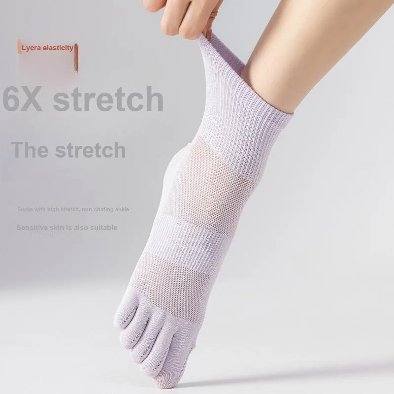 MIIOW Mid Calf Socks Women's 5 Pack-3