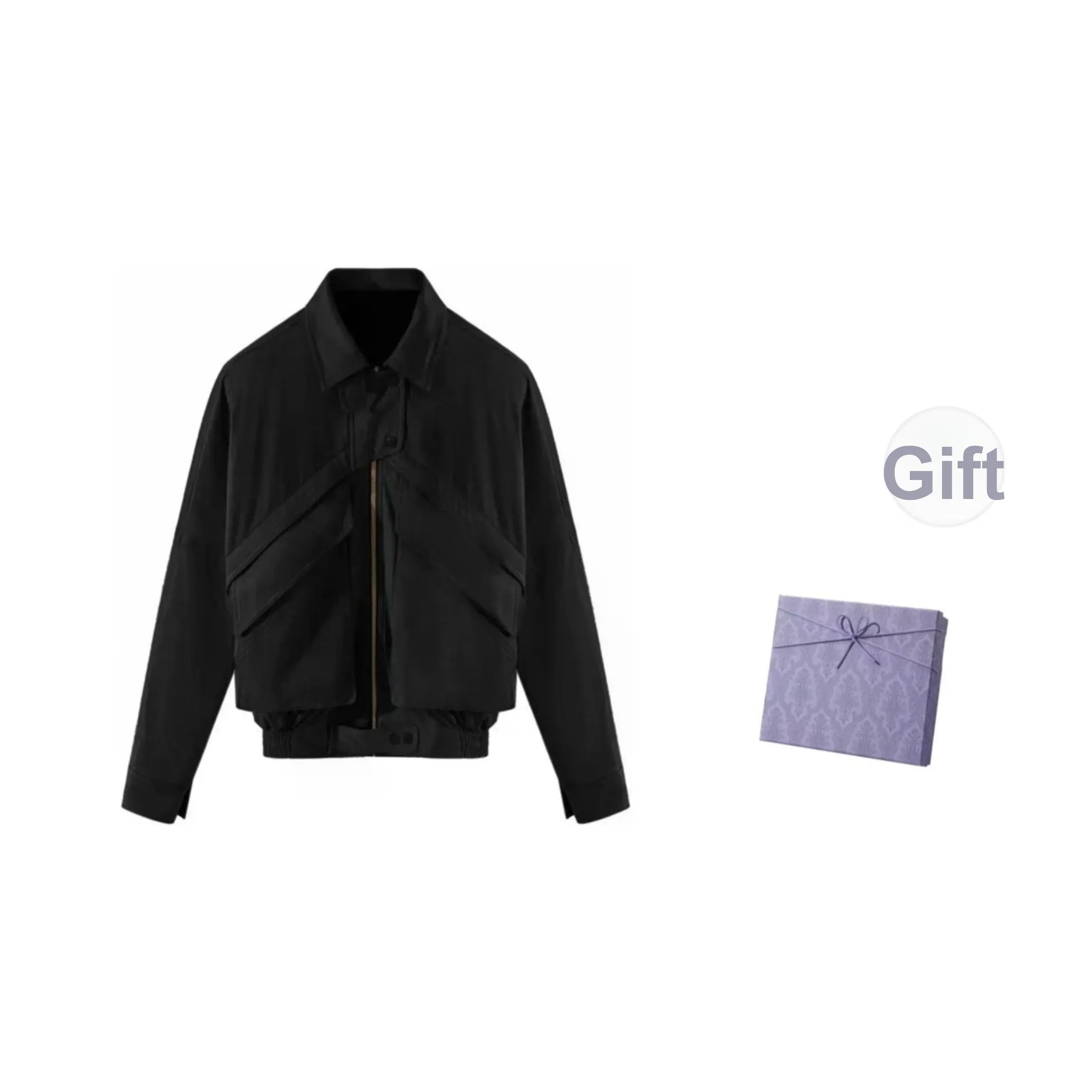 DITB Черный Замша Пальто Женские Куртки