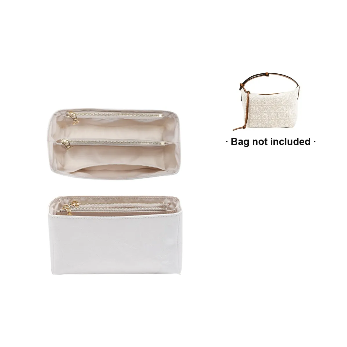 Ingenuity Handmade Imported Microfiber Bag Accessory Shoulder Strap Women's White/Brown