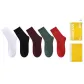 [5 Pack]White+Black+Dark Brown+Green+Red