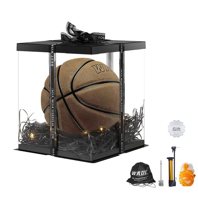 WADE Cow Leather Basketball Gray With Studs Size 7 Ball Training-0