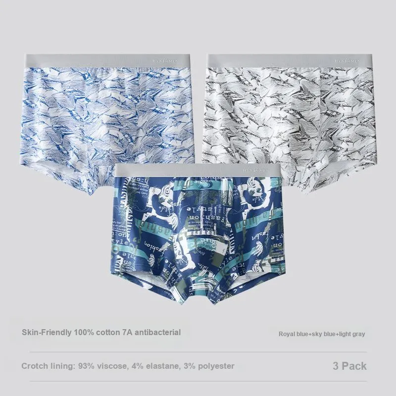 H YXIANG Underpants Men's 3 Pack-5