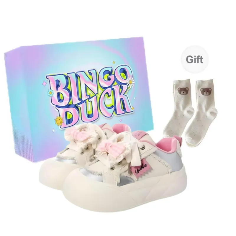 BINGO DUCK Coverage Low Top Skateboard Shoes Women's-4