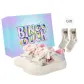 Silver Pink+Exclusive Shoe Box+Gift Socks