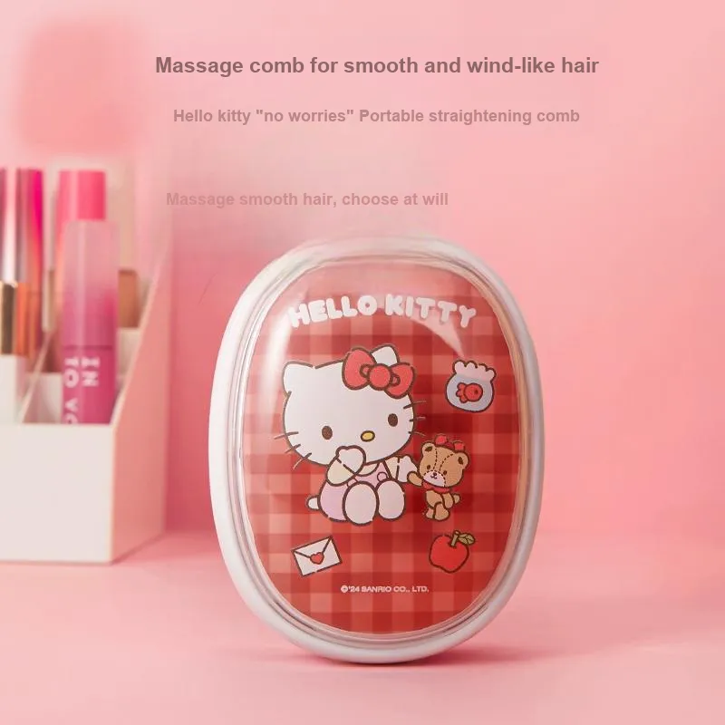 MINISO x Hello Kitty Non Binding Portable Smooth Hair Brush Complaisant-2