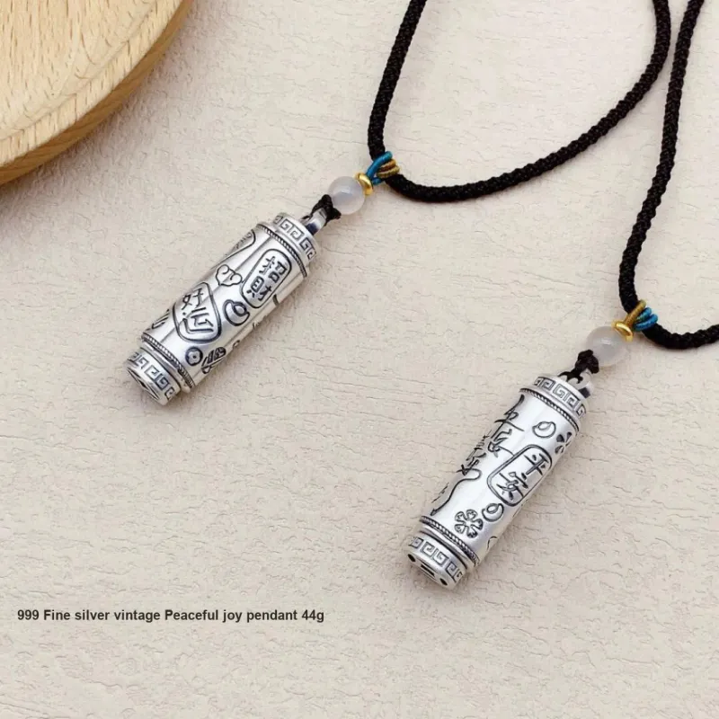 U state Pure Silver 999 Sterling Silver Pendants Unisex-1