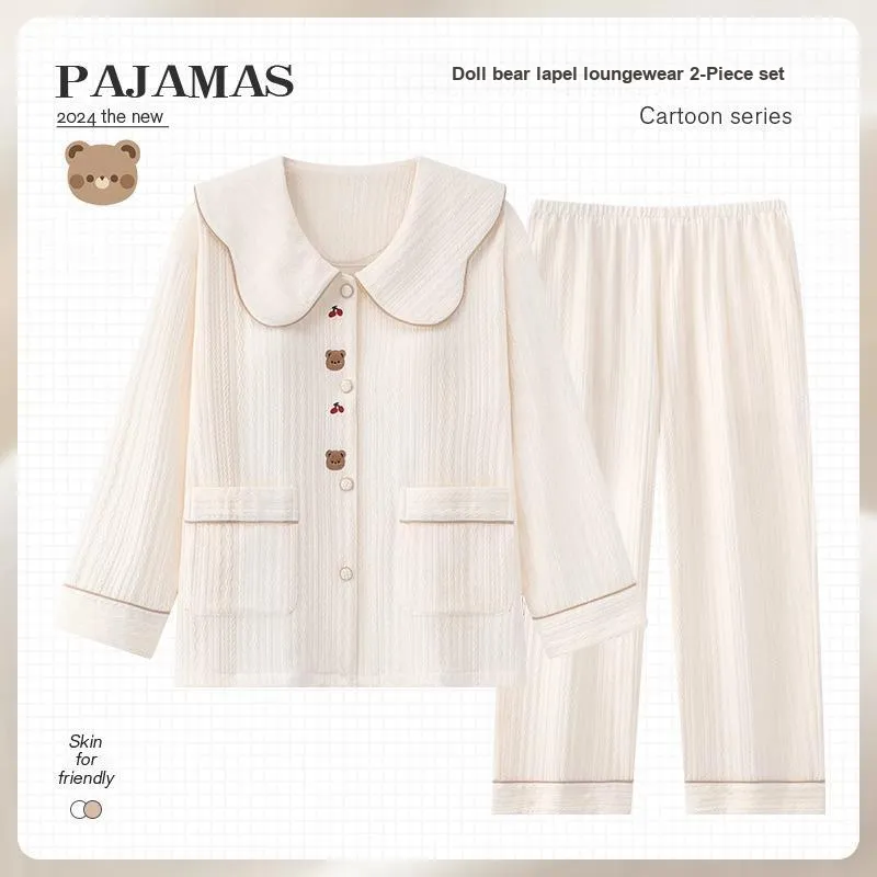 O'MESIK Pajama Set Women's Apricot-1