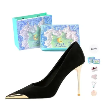 Feo Dvke Slim Heel High Heels 9cm 7cm Women's Black