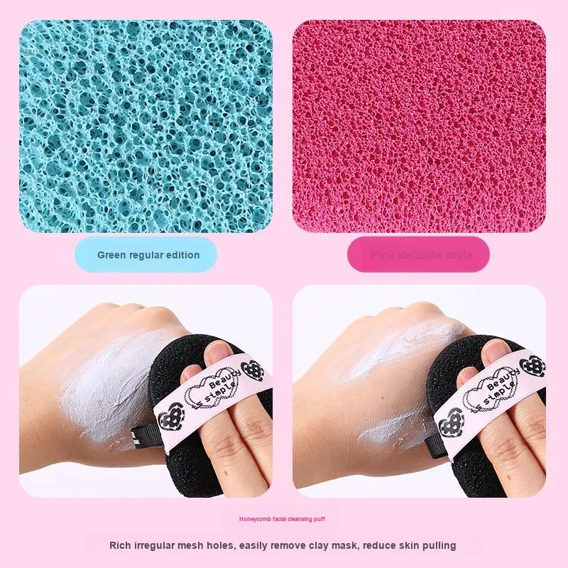 Yaozhi Thickened Sponge Face Cleansing Pad Face Scrub Tool For Removing Clay Mask And Cleansing With Konjac-1