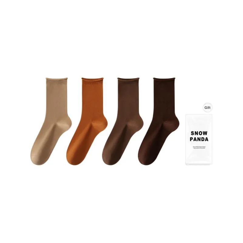 XXLLG Mid Calf Socks Women's Shopping Bag 4 Pack-6