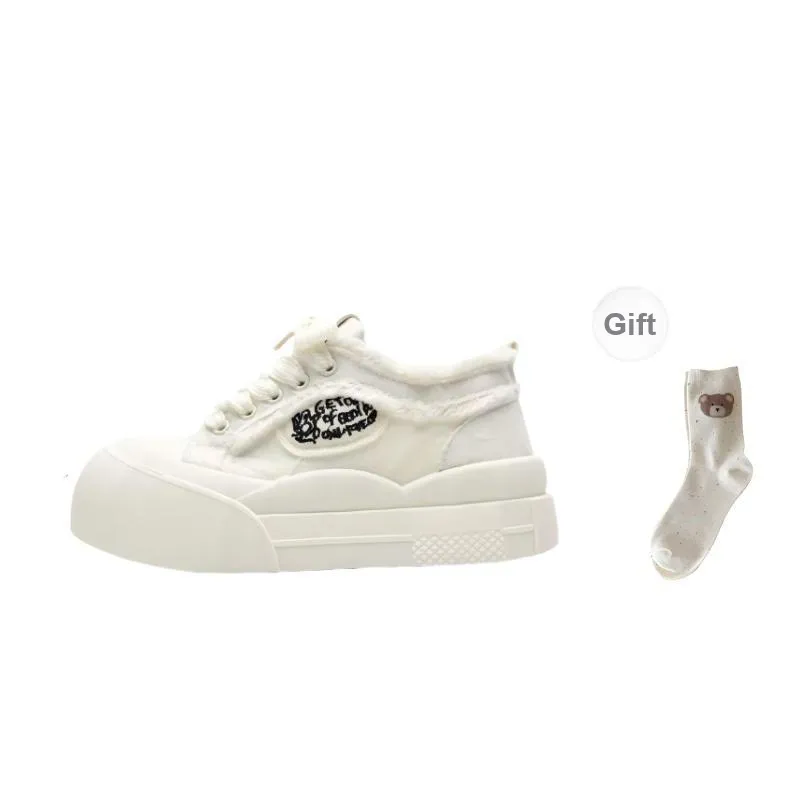 BINGO DUCK Anti Slip Wear Resistant Low Top Skateboard Shoes Women's-6