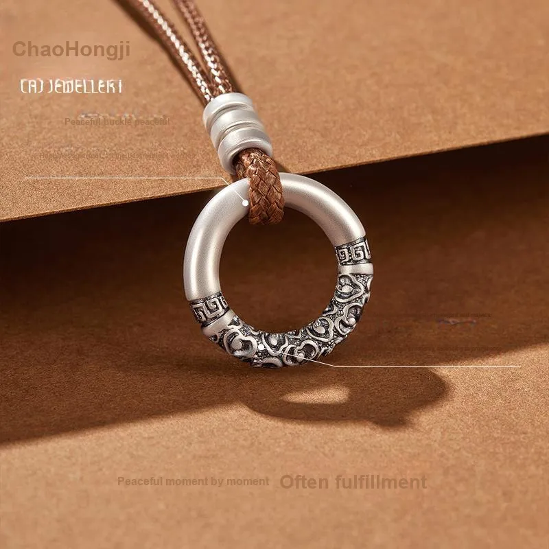 CHAOHONGJI Sterling Silver Necklaces Women's-2