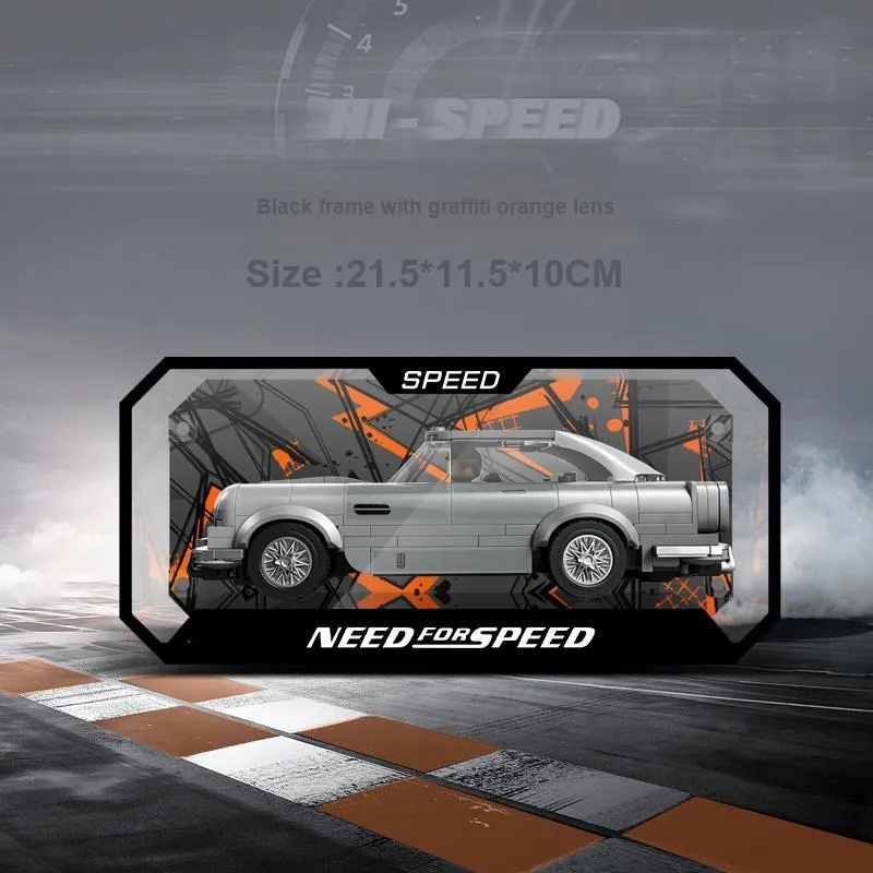 LIGHT YOUR BRICKS Joy 100 Building Block Speed Collection Car Alloy Model Racing Car Display Case Model Accessories-15