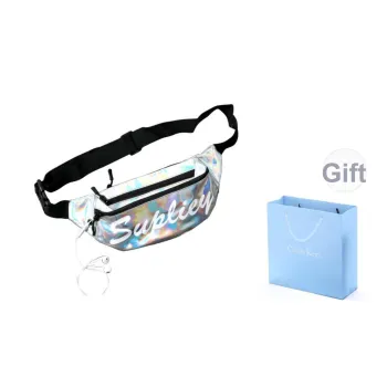 COLINS KEIRS Laser Composite Fabric Fanny Pack Unisex White