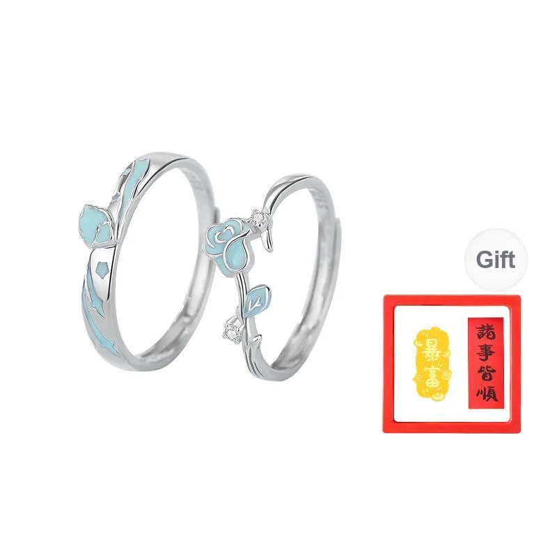 Chongqing Gold Store S925 Silver Rings Women's-0