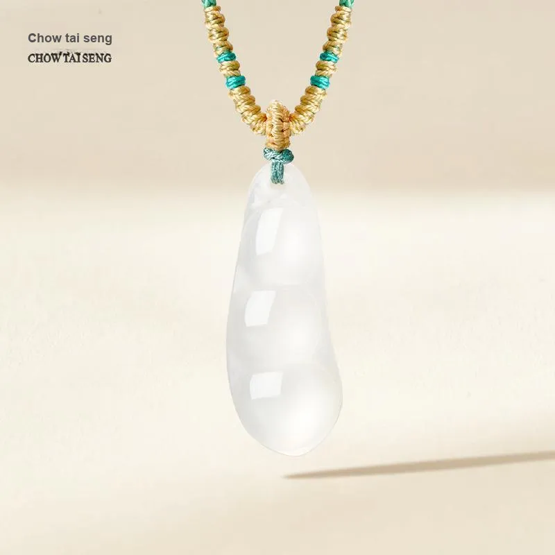 CHOW TAI SENG Natural Chalcedony Necklaces Women's-4