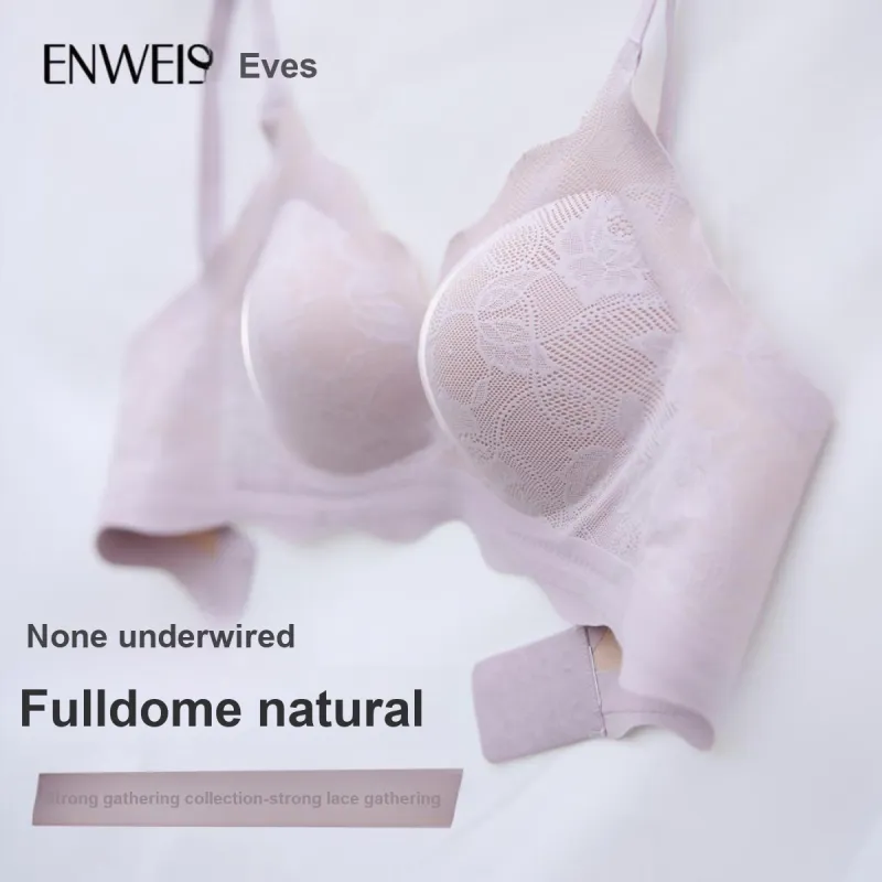 ENWEIS Bra Strong Lace Gathering Women's-1