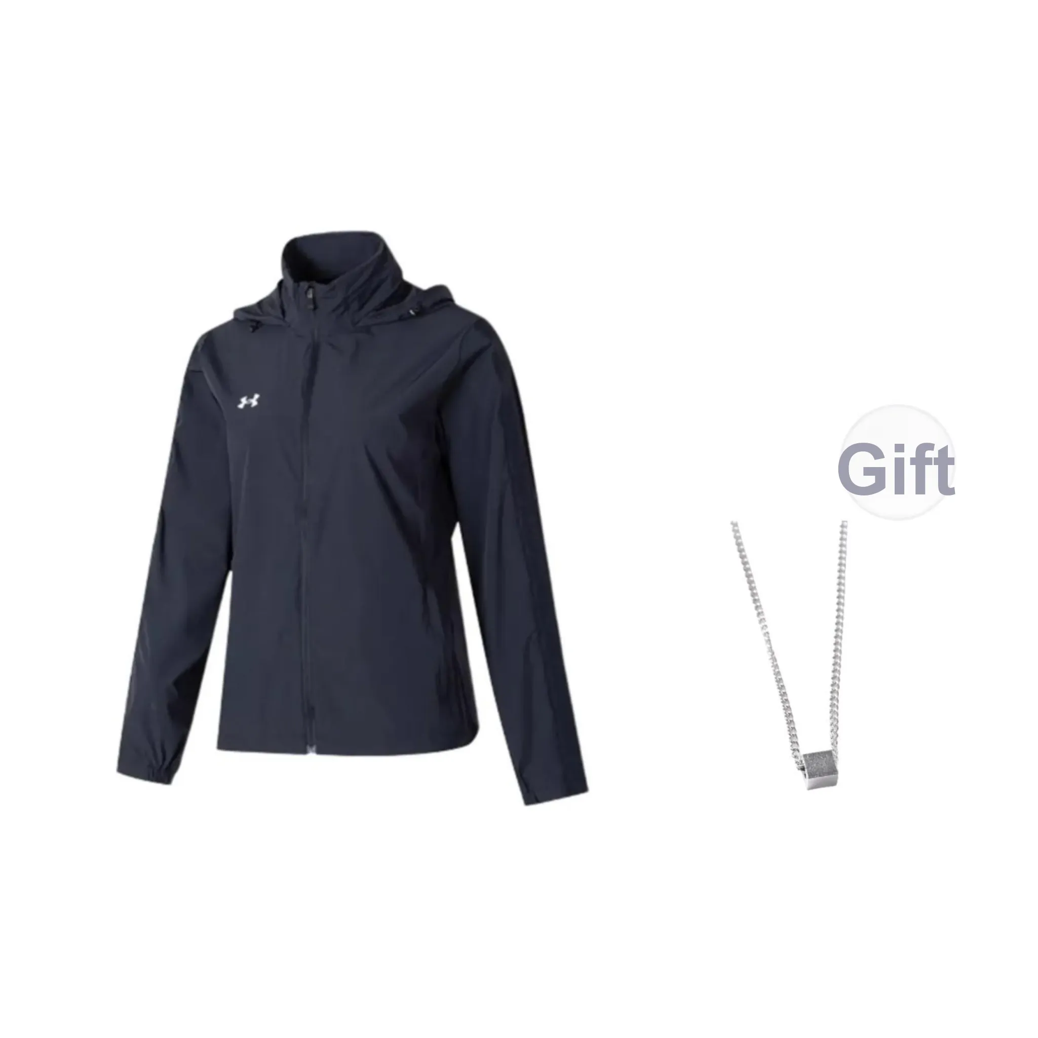 Under Armour Jackets Unisex Black Comes With Necklace