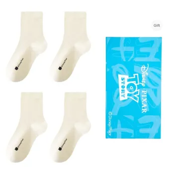 Disney Mid Calf Socks Women's Box 4 Pack