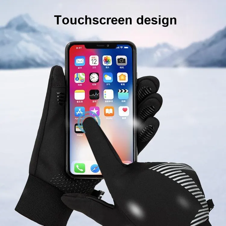 TANLU Riding Equipment Cycling Glove Outdoor Sports Unisex Polyester Elastane Black-2