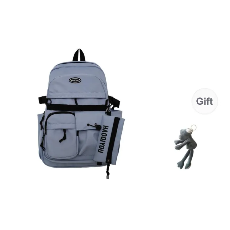 KAMLUI Nylon Backpack Regular Unisex White/Gray/Black/Blue-16