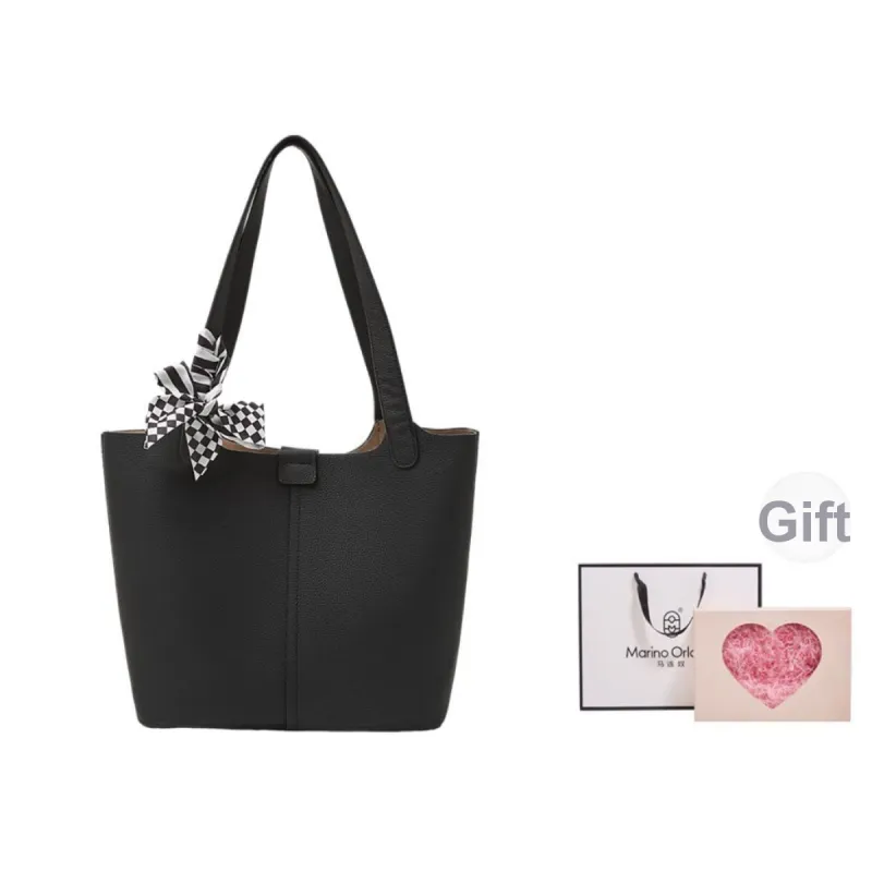 Marino Orlandi Cow Leather With Synthetic Leather Shoulder Bag, Crossbody Bag, Tote, Bucket Bag Tubas Women's-19