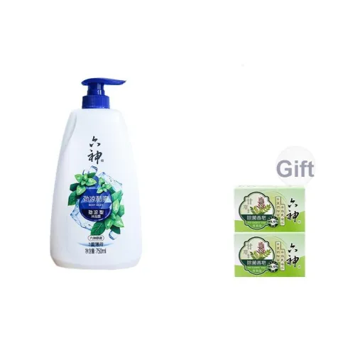 Six God Освежающий 3 Layer Мятный Мужской Гель для душа Чистка 750 мл 750 мл*2