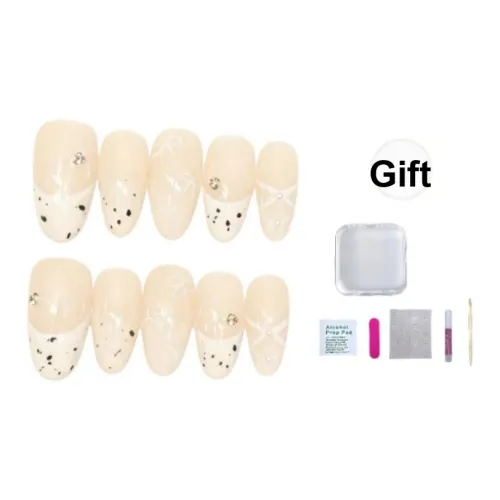 JIDUOMENG Мягкий BEBE вдохновленный Chanel французский маникюр ручная работа элегантный бант искусственный ногтевой файл