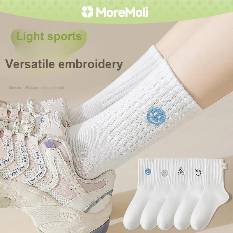 Moremoli Mid Calf Socks Women's 3 Pack-1
