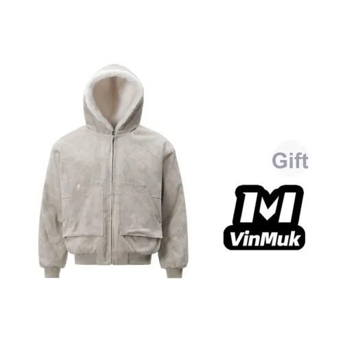 VINMUK Хлопковый пуховик унисекс цвет экрю