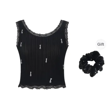 Three Quarters Tank Tops Women's Black