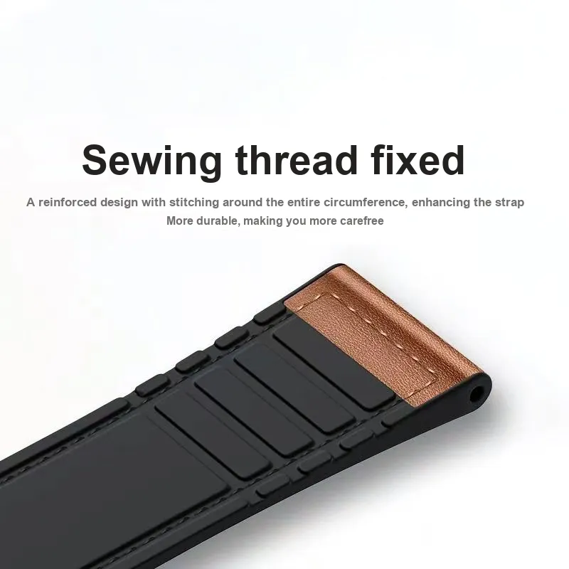 Vobafe OPPO Compatibility Watch Band 20.3cm Silicone, Leather Material-3