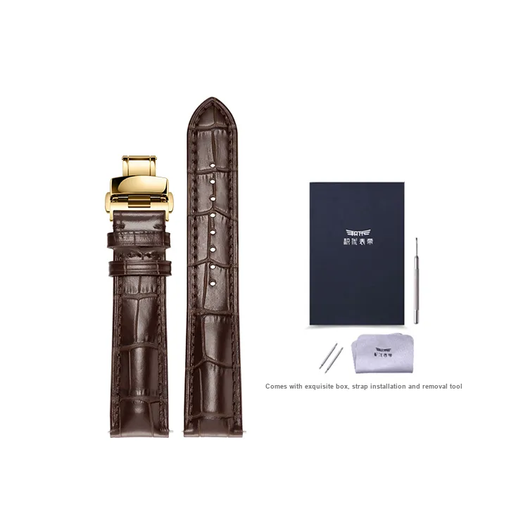JEAYOU Compatibility Casio, Tissot, Omega, Citizen, MIDO, Longines Watch Band 110*70mm Genuine Leather Material-0