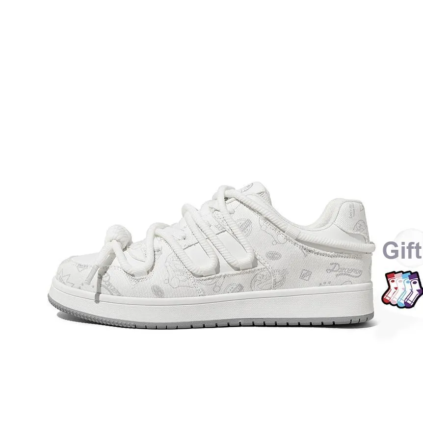 DoraemonA Лимитированная подарочная коробка пуховые кроссовки Low Top для скейтбординга унисекс