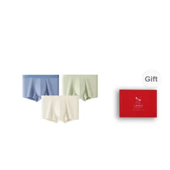 RED DRAGONFLY Cotton Panties Men's 3 Pack Gift Box Set