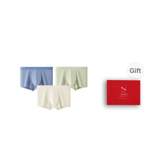 RED DRAGONFLY Cotton Panties Men's 3 Pack Gift Box Set